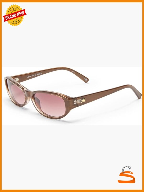 Vintage Oval Sunglasses Wrap Around Frame Scratch Resistant Gradient Lens main image 4
